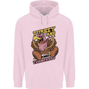 Turkey USA American Football Thanks Giving Mens 80% Cotton Hoodie Light Pink