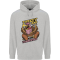 Turkey USA American Football Thanks Giving Mens 80% Cotton Hoodie Sports Grey