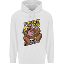 Turkey USA American Football Thanks Giving Mens 80% Cotton Hoodie White