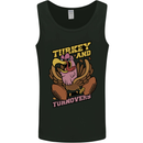 Turkey USA American Football Thanks Giving Mens Vest Tank Top Black
