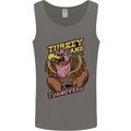 Turkey USA American Football Thanks Giving Mens Vest Tank Top Charcoal