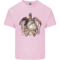 Turtle Art Kids T-Shirt Childrens Light Pink