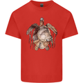 Turtle Art Kids T-Shirt Childrens Red