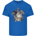 Turtle Art Kids T-Shirt Childrens Royal Blue