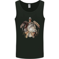 Turtle Art Mens Vest Tank Top Black