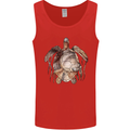 Turtle Art Mens Vest Tank Top Red