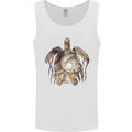 Turtle Art Mens Vest Tank Top White