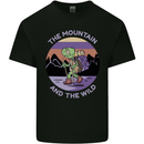 Turtle Hiking Trekking Tortoise Camping Kids T-Shirt Childrens Black