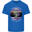 Turtle Hiking Trekking Tortoise Camping Kids T-Shirt Childrens Royal Blue