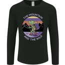 Turtle Hiking Trekking Tortoise Camping Mens Long Sleeve T-Shirt Black
