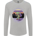 Turtle Hiking Trekking Tortoise Camping Mens Long Sleeve T-Shirt Sports Grey