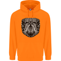Turtle Mandala Art Tortoise Childrens Kids Hoodie Orange