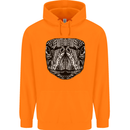Turtle Mandala Art Tortoise Childrens Kids Hoodie Orange