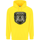Turtle Mandala Art Tortoise Childrens Kids Hoodie Yellow