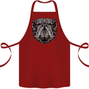 Turtle Mandala Art Tortoise Cotton Apron 100% Organic Maroon