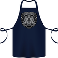 Turtle Mandala Art Tortoise Cotton Apron 100% Organic Navy Blue