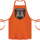 Turtle Mandala Art Tortoise Cotton Apron 100% Organic Orange