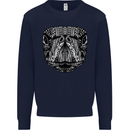 Turtle Mandala Art Tortoise Kids Sweatshirt Jumper Navy Blue