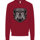 Turtle Mandala Art Tortoise Kids Sweatshirt Jumper Red