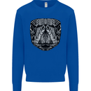 Turtle Mandala Art Tortoise Kids Sweatshirt Jumper Royal Blue