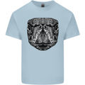 Turtle Mandala Art Tortoise Kids T-Shirt Childrens Light Blue