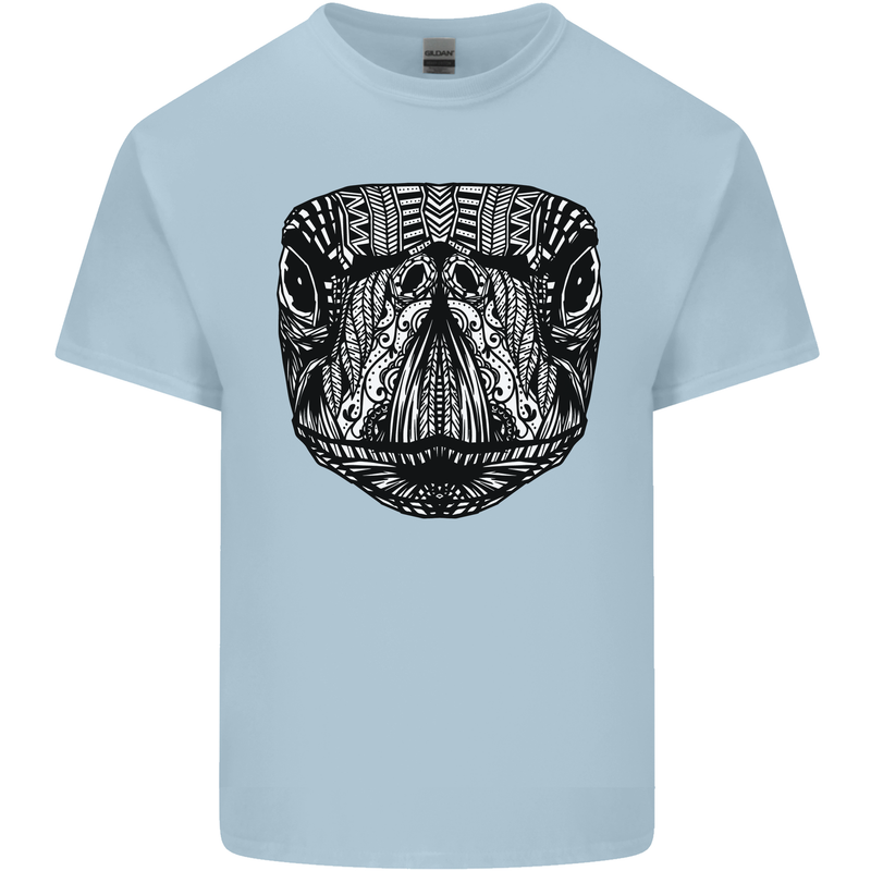 Turtle Mandala Art Tortoise Kids T-Shirt Childrens Light Blue
