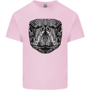 Turtle Mandala Art Tortoise Kids T-Shirt Childrens Light Pink