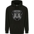 Turtle Mandala Art Tortoise Mens 80% Cotton Hoodie Black