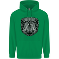 Turtle Mandala Art Tortoise Mens 80% Cotton Hoodie Irish Green