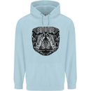 Turtle Mandala Art Tortoise Mens 80% Cotton Hoodie Light Blue