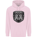 Turtle Mandala Art Tortoise Mens 80% Cotton Hoodie Light Pink