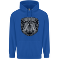 Turtle Mandala Art Tortoise Mens 80% Cotton Hoodie Royal Blue