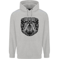 Turtle Mandala Art Tortoise Mens 80% Cotton Hoodie Sports Grey