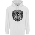 Turtle Mandala Art Tortoise Mens 80% Cotton Hoodie White