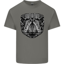 Turtle Mandala Art Tortoise Mens Cotton T-Shirt Tee Top Charcoal