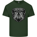Turtle Mandala Art Tortoise Mens Cotton T-Shirt Tee Top Forest Green