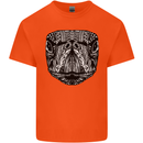 Turtle Mandala Art Tortoise Mens Cotton T-Shirt Tee Top Orange