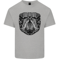 Turtle Mandala Art Tortoise Mens Cotton T-Shirt Tee Top Sports Grey