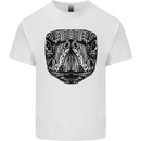 Turtle Mandala Art Tortoise Mens Cotton T-Shirt Tee Top White