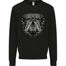 Turtle Mandala Art Tortoise Mens Sweatshirt Jumper Black