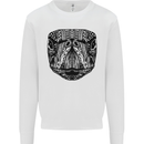 Turtle Mandala Art Tortoise Mens Sweatshirt Jumper White