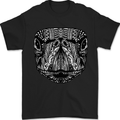 Turtle Mandala Art Tortoise Mens T-Shirt 100% Cotton Black