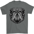 Turtle Mandala Art Tortoise Mens T-Shirt 100% Cotton Charcoal