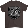 Turtle Mandala Art Tortoise Mens T-Shirt 100% Cotton Dark Chocolate