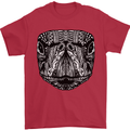 Turtle Mandala Art Tortoise Mens T-Shirt 100% Cotton Red