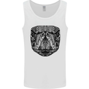 Turtle Mandala Art Tortoise Mens Vest Tank Top White