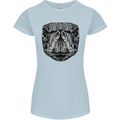 Turtle Mandala Art Tortoise Womens Petite Cut T-Shirt Light Blue