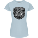 Turtle Mandala Art Tortoise Womens Petite Cut T-Shirt Light Blue