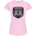 Turtle Mandala Art Tortoise Womens Petite Cut T-Shirt Light Pink