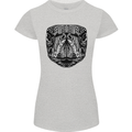 Turtle Mandala Art Tortoise Womens Petite Cut T-Shirt Sports Grey